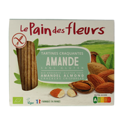 Pain Des Fleurs Krokante crackers amandel glutenvrij bio  150.00 Gram