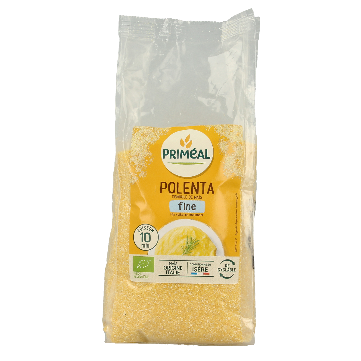 Primeal Polenta fijn volkoren maismeel bio 500.00 Gram