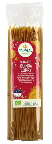 Primeal Organic spaghetti tarwe quinoa curry bio 500.00 Gram