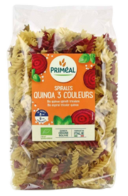 Primeal Organic fusilli 3 kleur tarwe quinoa bio 500 Gram