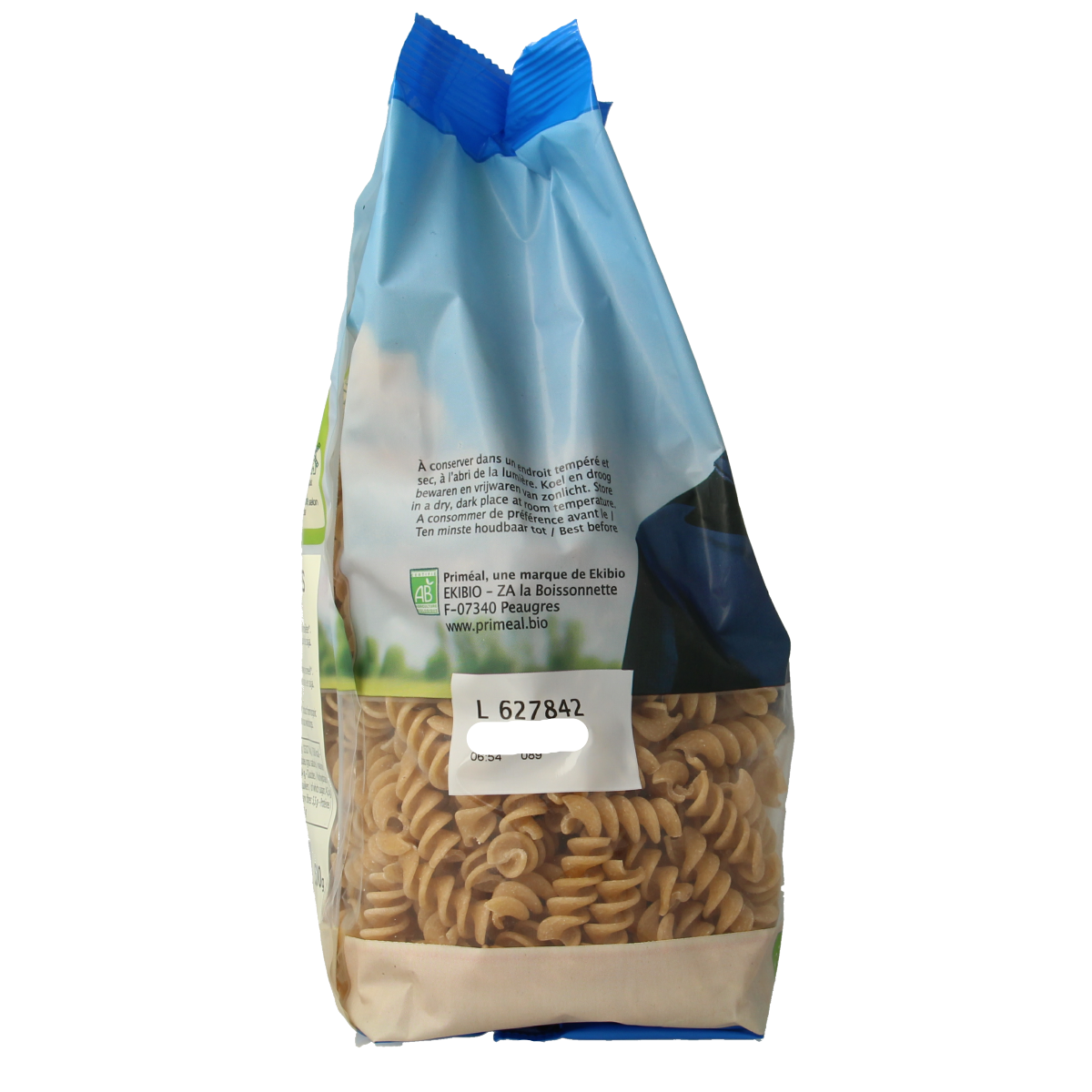 Primeal Halfvolkoren spiralen bio 500.00 Gram