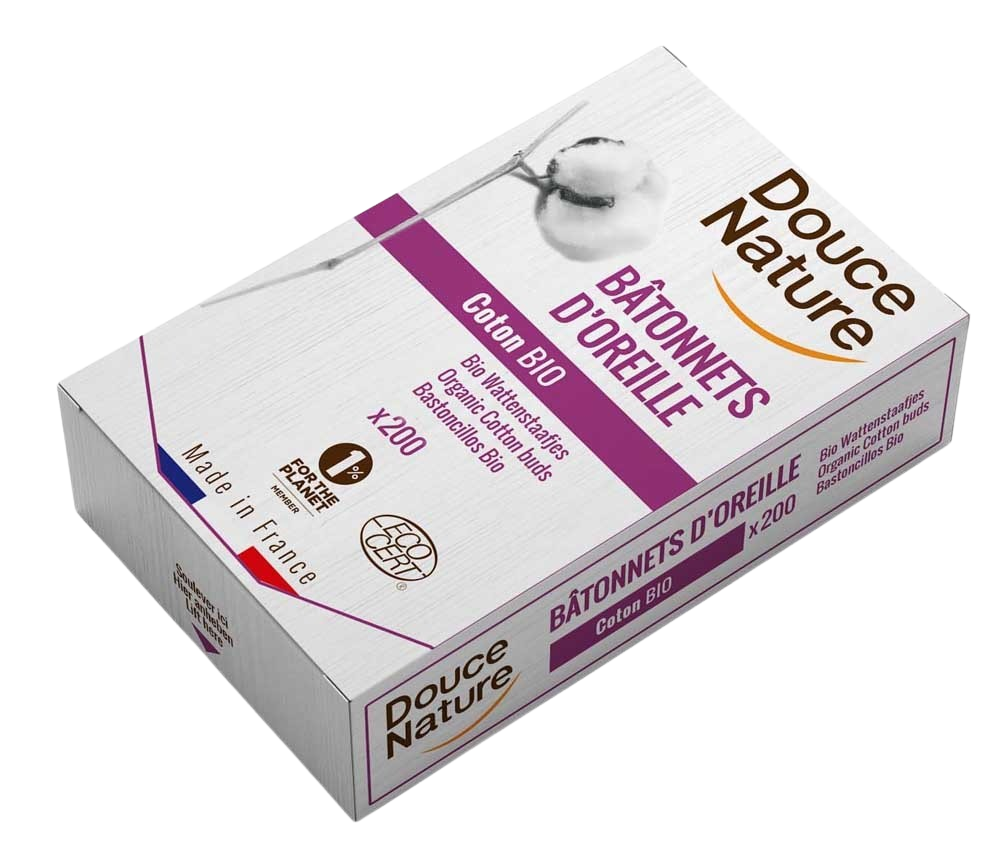 Douce Nature Wattenstaafjes bio katoen 200.00 Stuks