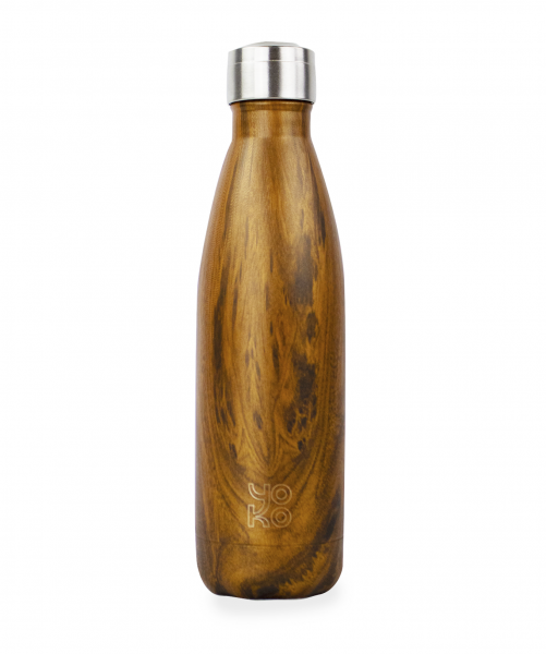 Yoko Drinkfles wood isotherm 500ml 1.00 Stuks