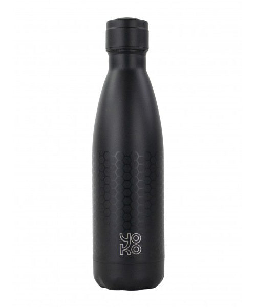 Yoko Drinkfles zwart graphite isotherm 500ml 1.00 Stuks