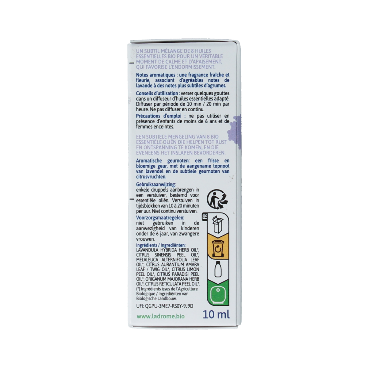 Ladrome Ontspanning - etherische olie 10.00 Milliliter