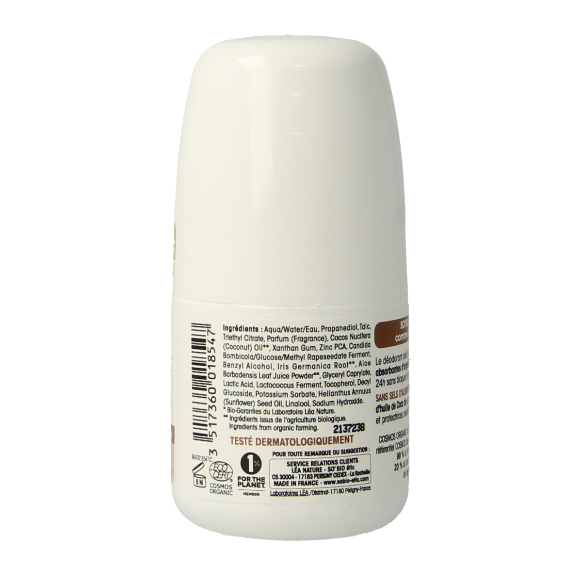 So Bio Etic Deoroller women coco bio 50.00 Milliliter