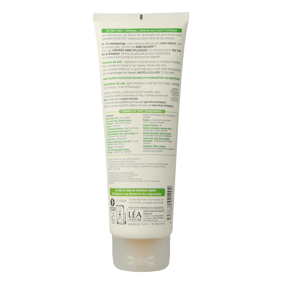 So Bio Etic Shampoo anti roos tea tree 250.00 Milliliter