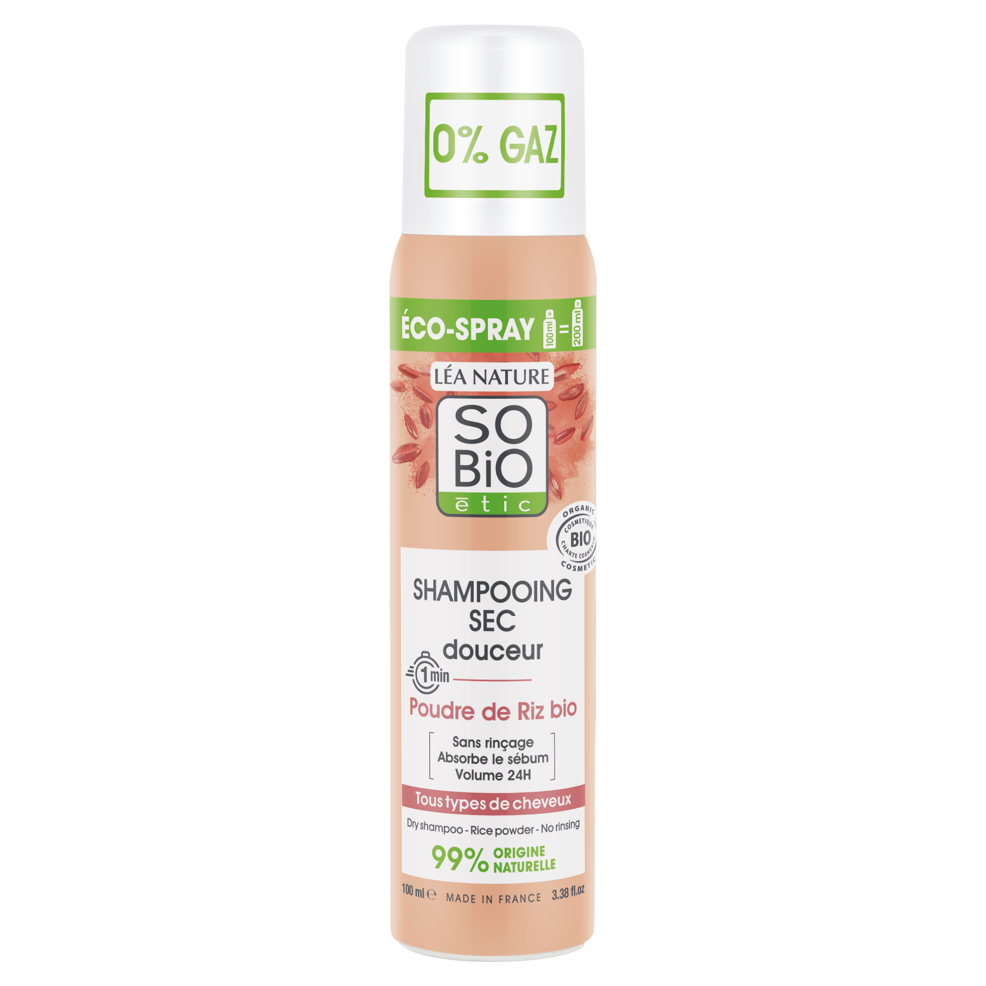 So Bio Etic Softening dry shampoo rice power 100.00 Milliliter