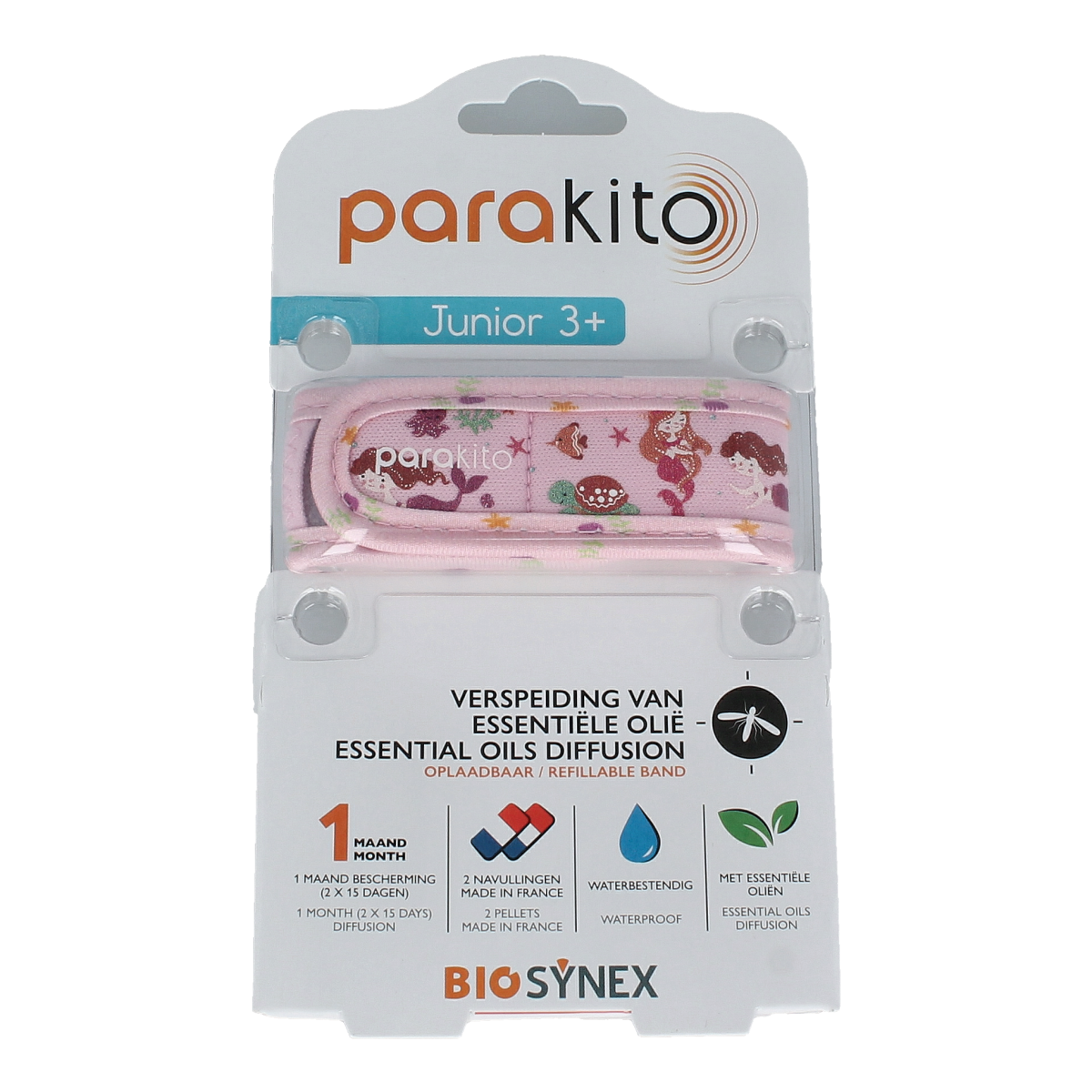 Parakito Anti mug armband junior zeemeermin 1.00 Stuks