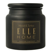 Elle Home Wood en tonka candle jar 350 Gram