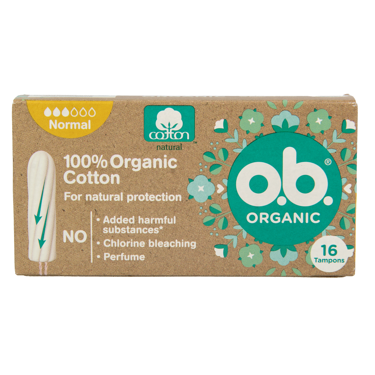 OB Tampons organic normal 16.00 Stuks