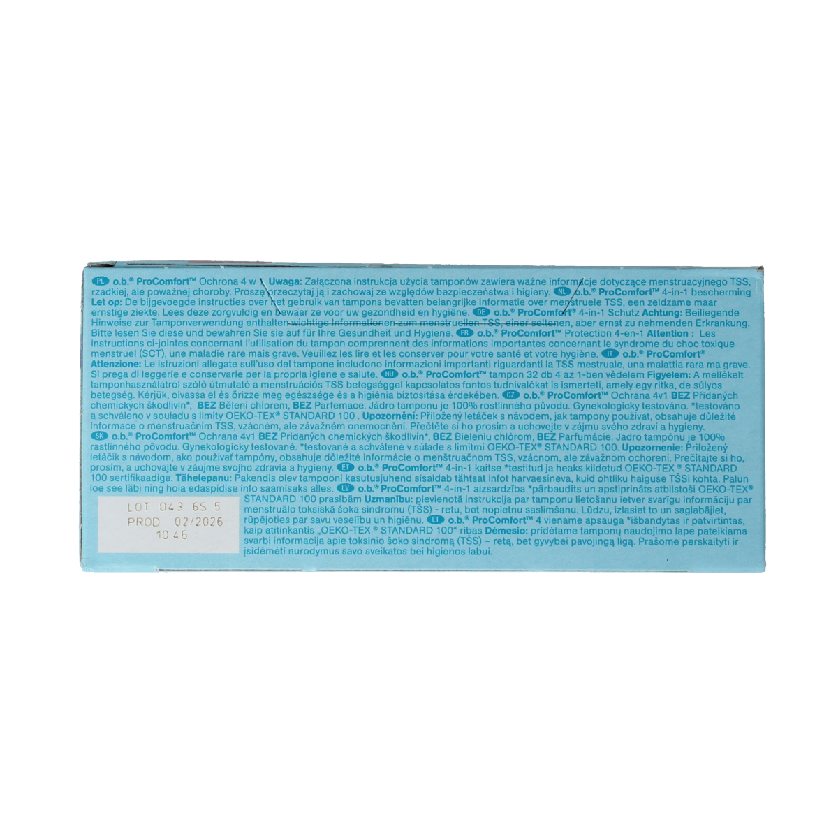 OB Tampons pro comfort advanced super 32.00 Stuks
