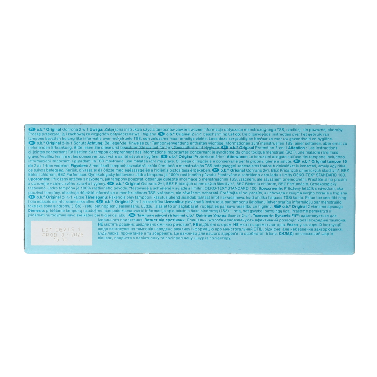 OB Tampons original dynamic fit ultra 16.00 Stuks