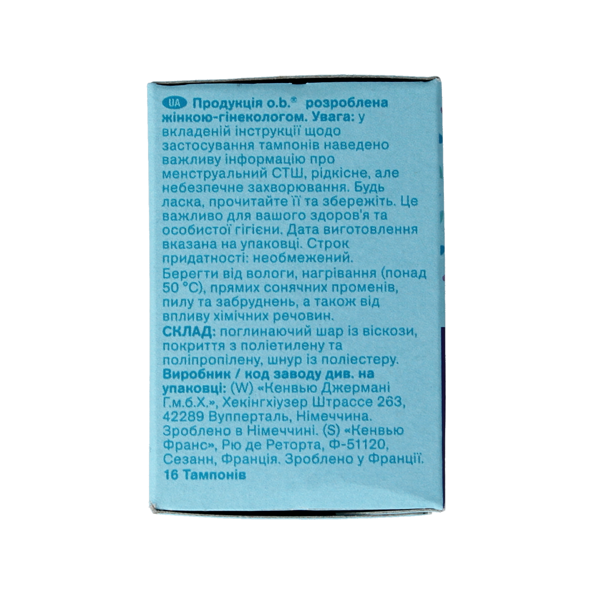 OB Tampons extra protect super 16.00 Stuks