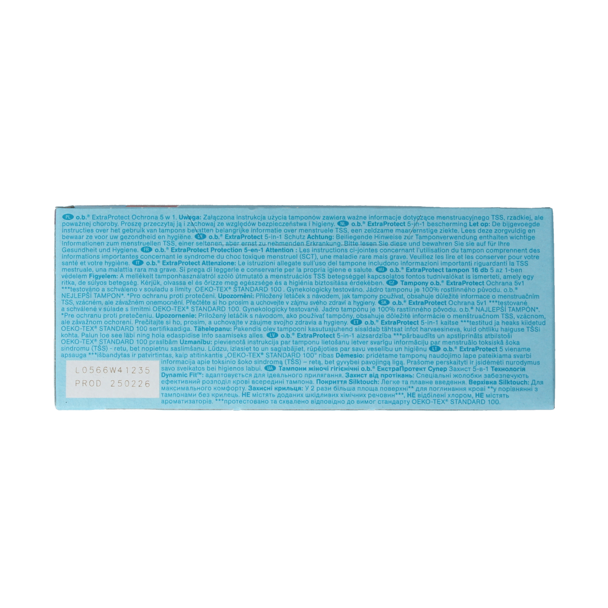 OB Tampons extra protect super 16.00 Stuks