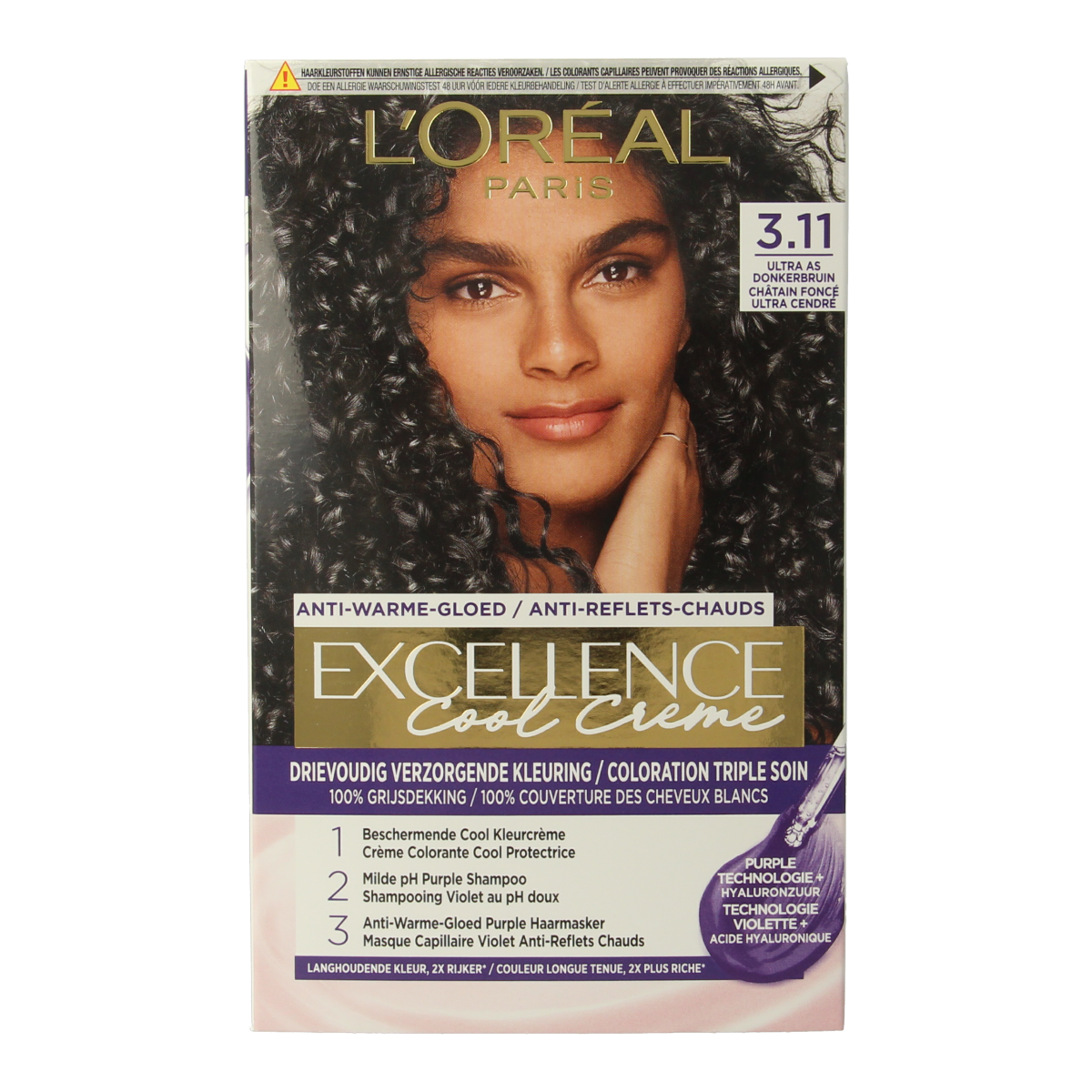 Excellence Cool creme 3.11 ultra as donkerbruin 1.00 Set