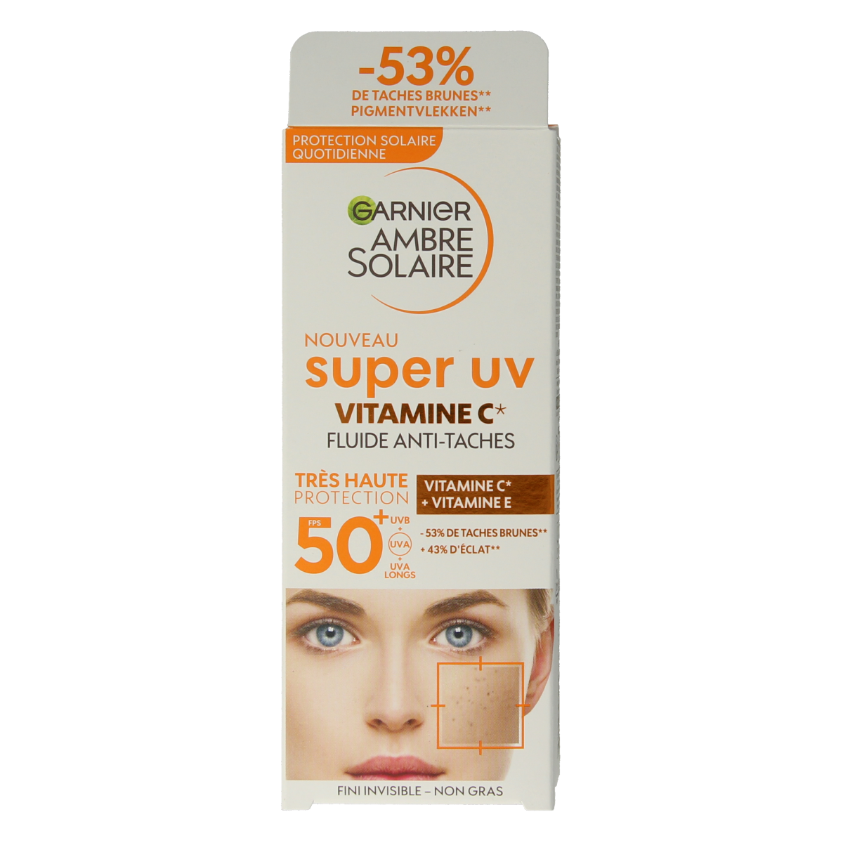 Ambre Solaire Fluid vitamine C super UV SPF50+ 40.00 Milliliter