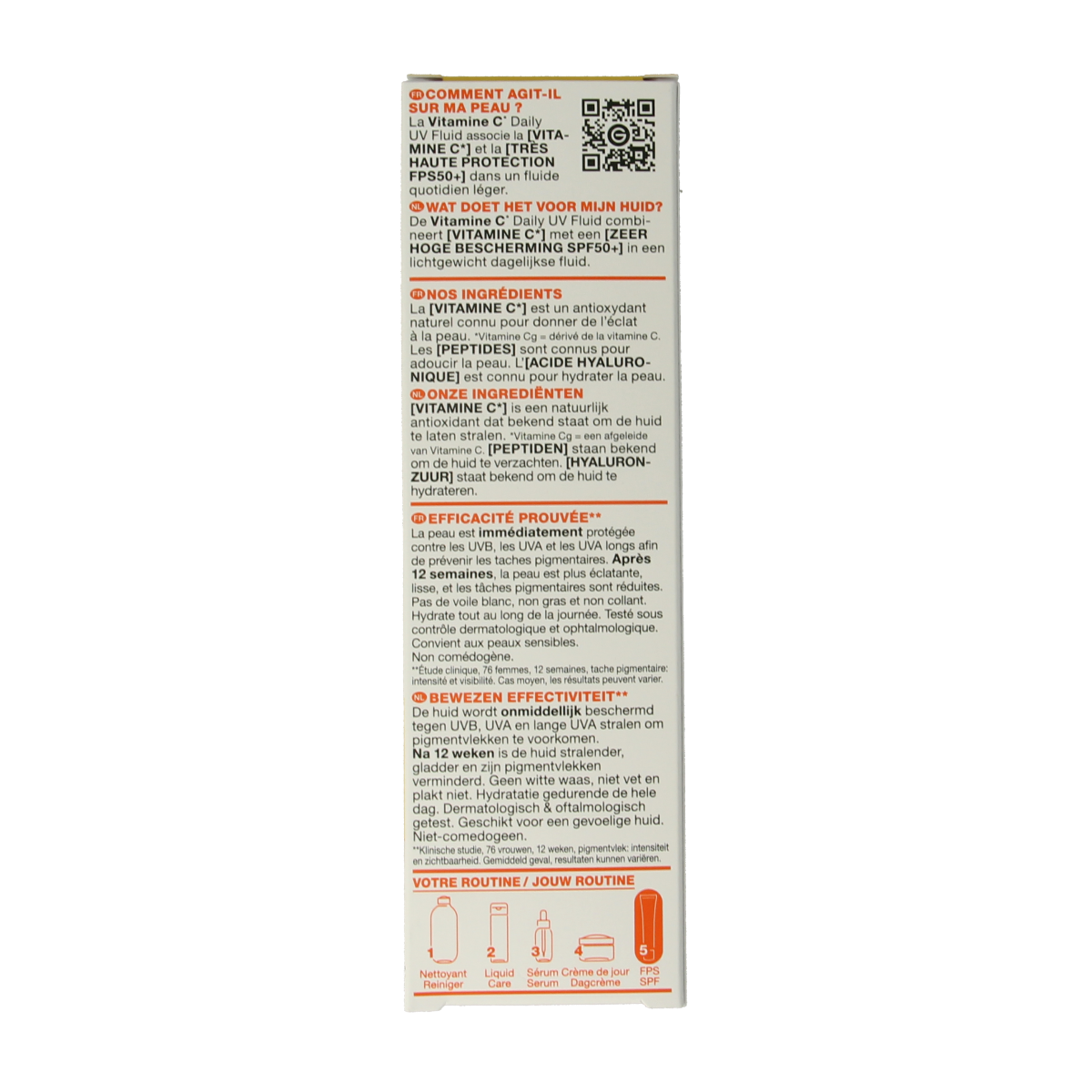 Garnier Vitamine C daily UV antipigmentvlek fluid 40.00 Milliliter