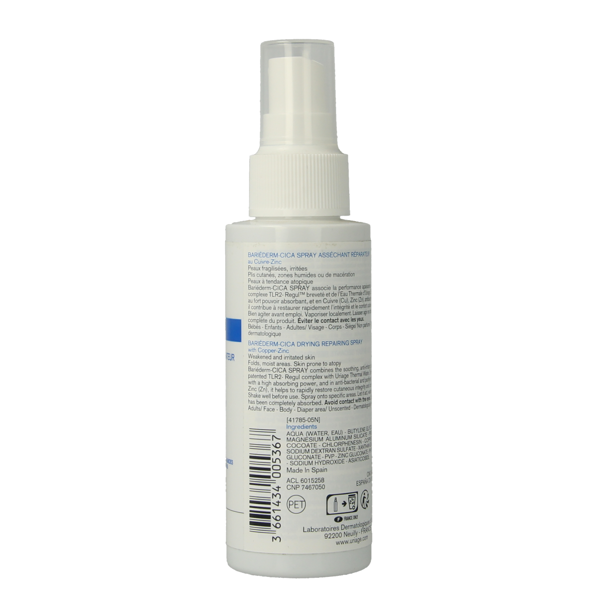Uriage Bariederm cica spray 100.00 Milliliter