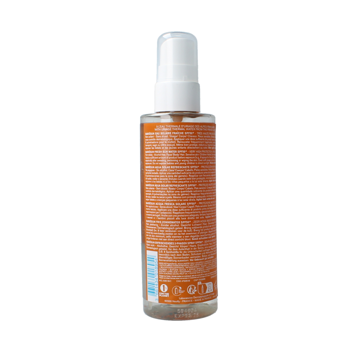 Uriage Bariesun SPF50+ eau solaire fraiche spray 200.00 Milliliter