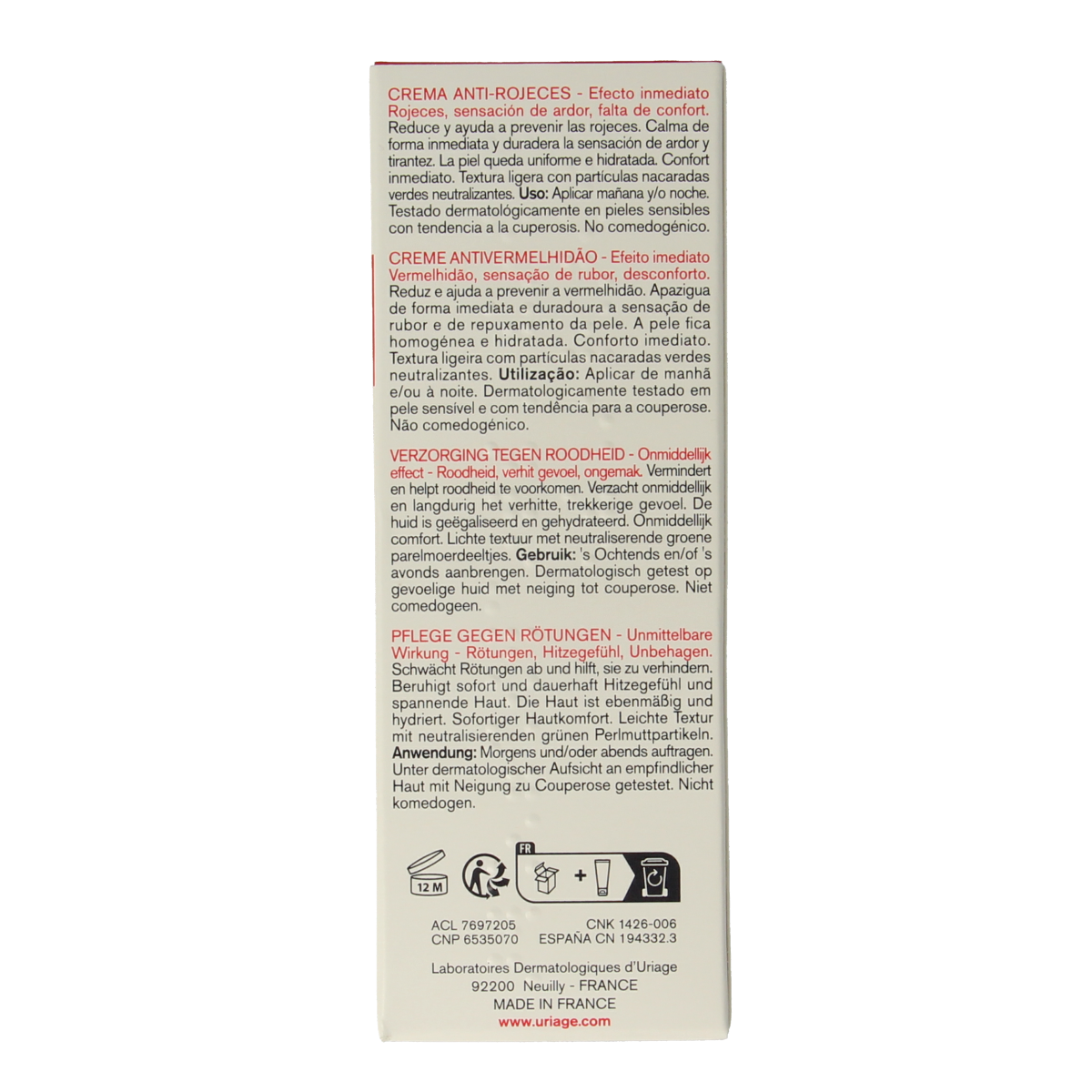 Uriage Roseliane creme anti rouge 40.00 Milliliter