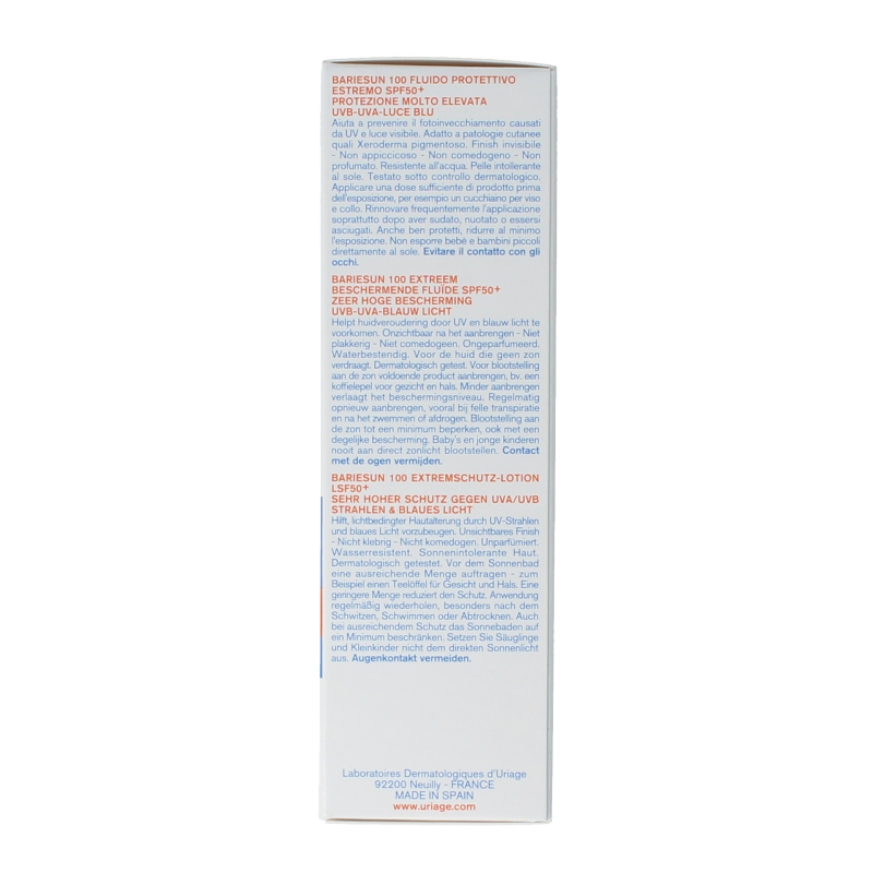 Uriage Bariesun 100 fluid SPF50+ 50 Milliliter
