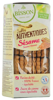 Bisson Zandkoekjes sesam authentiek bio 175 Gram
