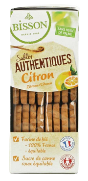 Bisson Authentieke zandkoekjes met citroen bio 183.00 Gram