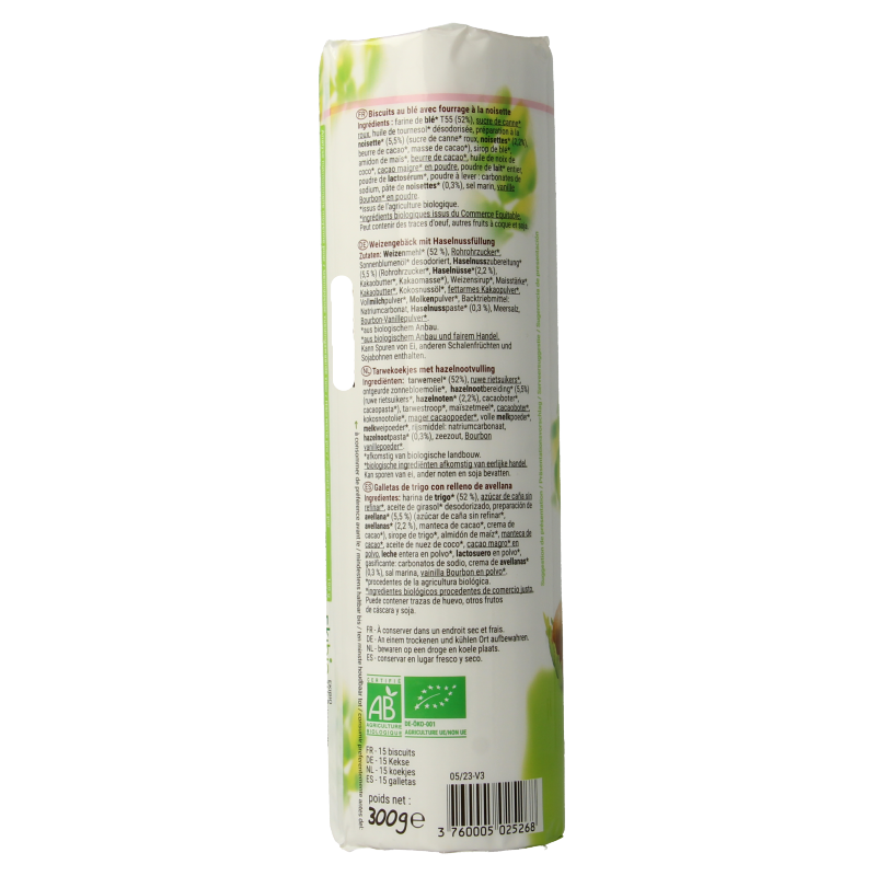 Bisson Choco Bisson hazelnoot bio 300 Gram
