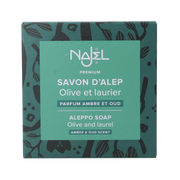 Najel Aleppo Aleppo zeep amber oud aroma aan koord 150.00 Gram