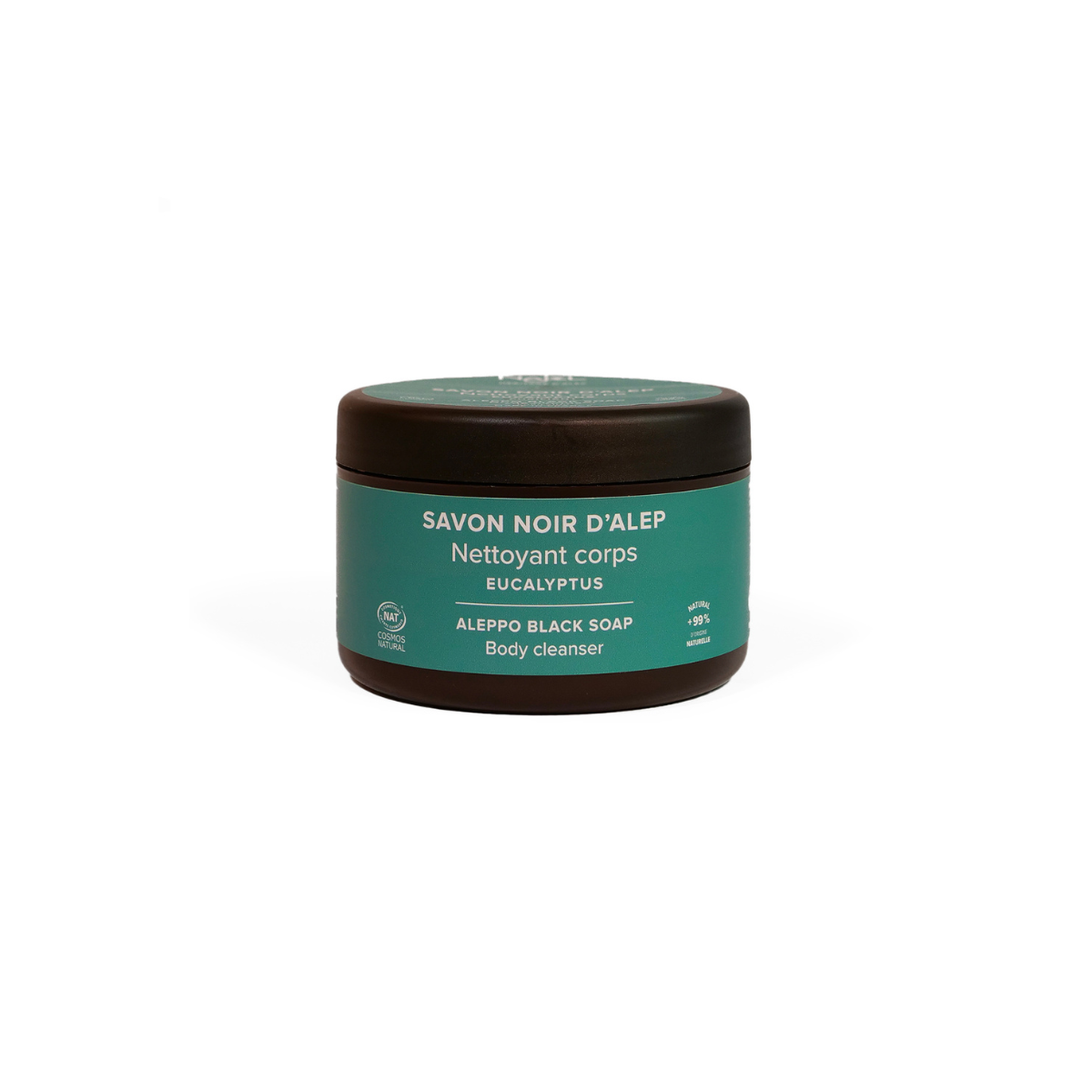 Najel Aleppo Aleppo zeep scrub zwart eucalyptus 180.00 Gram