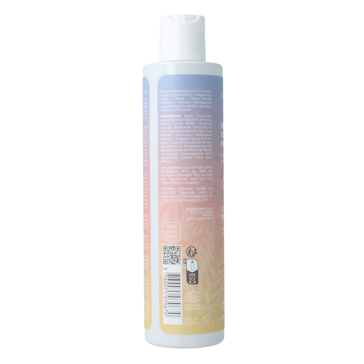 Alphanova Kids Kids bio showergel strawberry 250.00 Milliliter