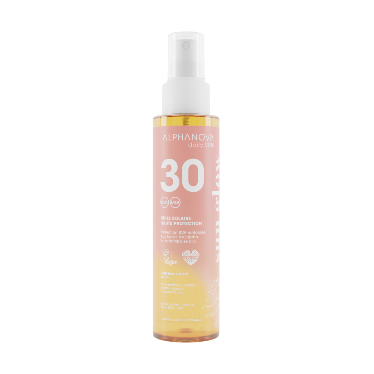 Alphanova Sun Protective sun oil sun glow SPF30 125 Milliliter