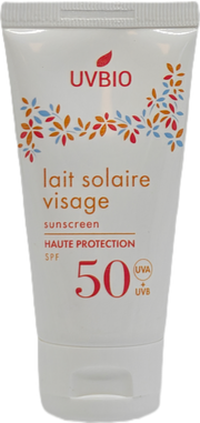 UVBIO Sunscreen face SPF50 bio 50.00 Milliliter