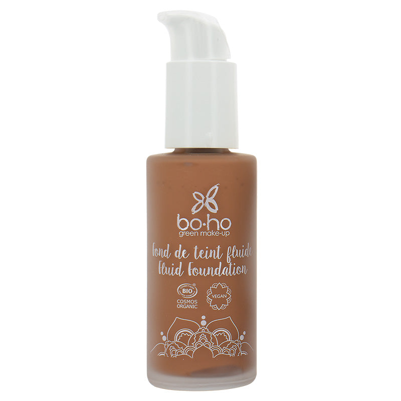 Boho green makeup Liquid foundation 08 brun froid 30 Milliliter