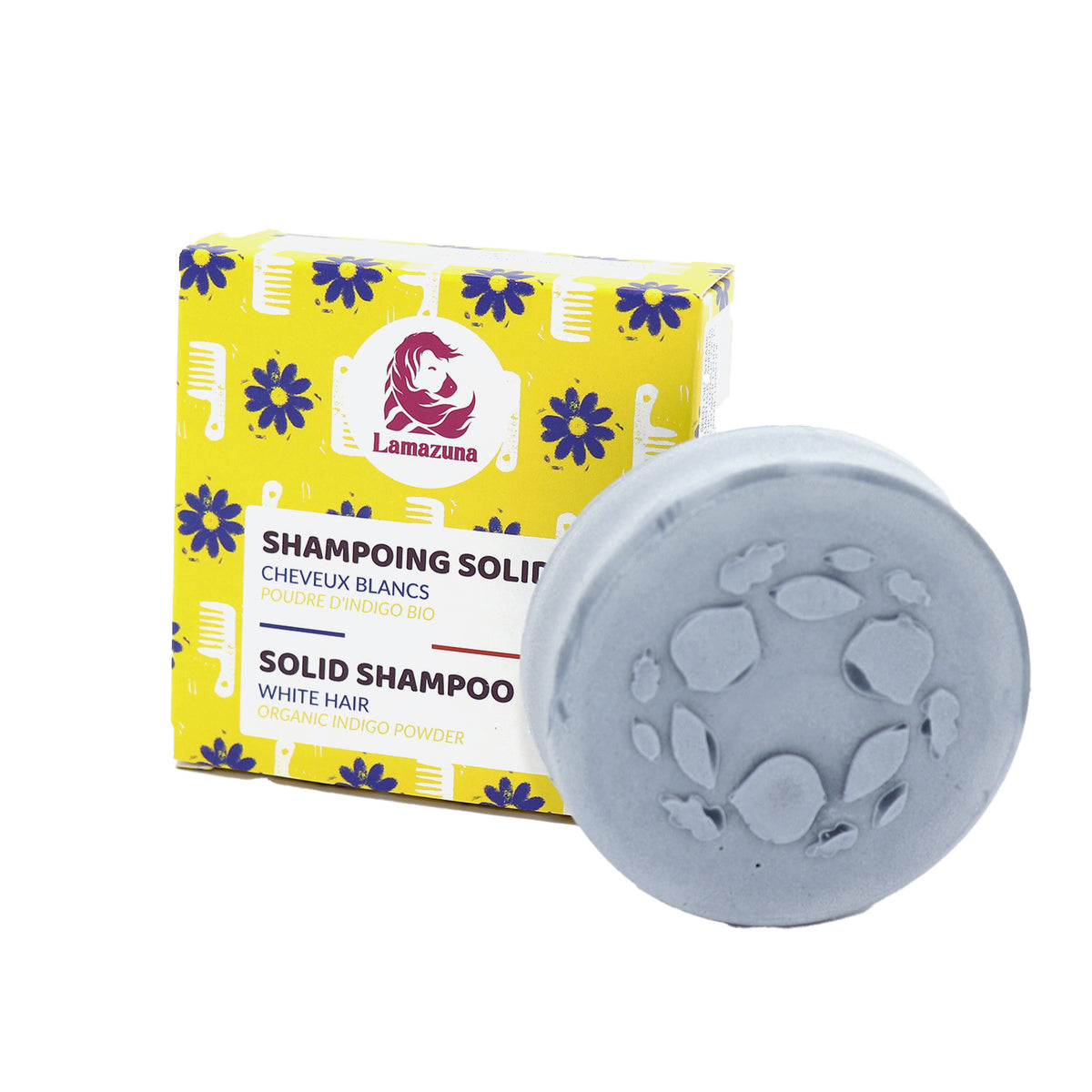 Lamazuna Shampoo bar white hair d'indigo powder 70.00 Gram