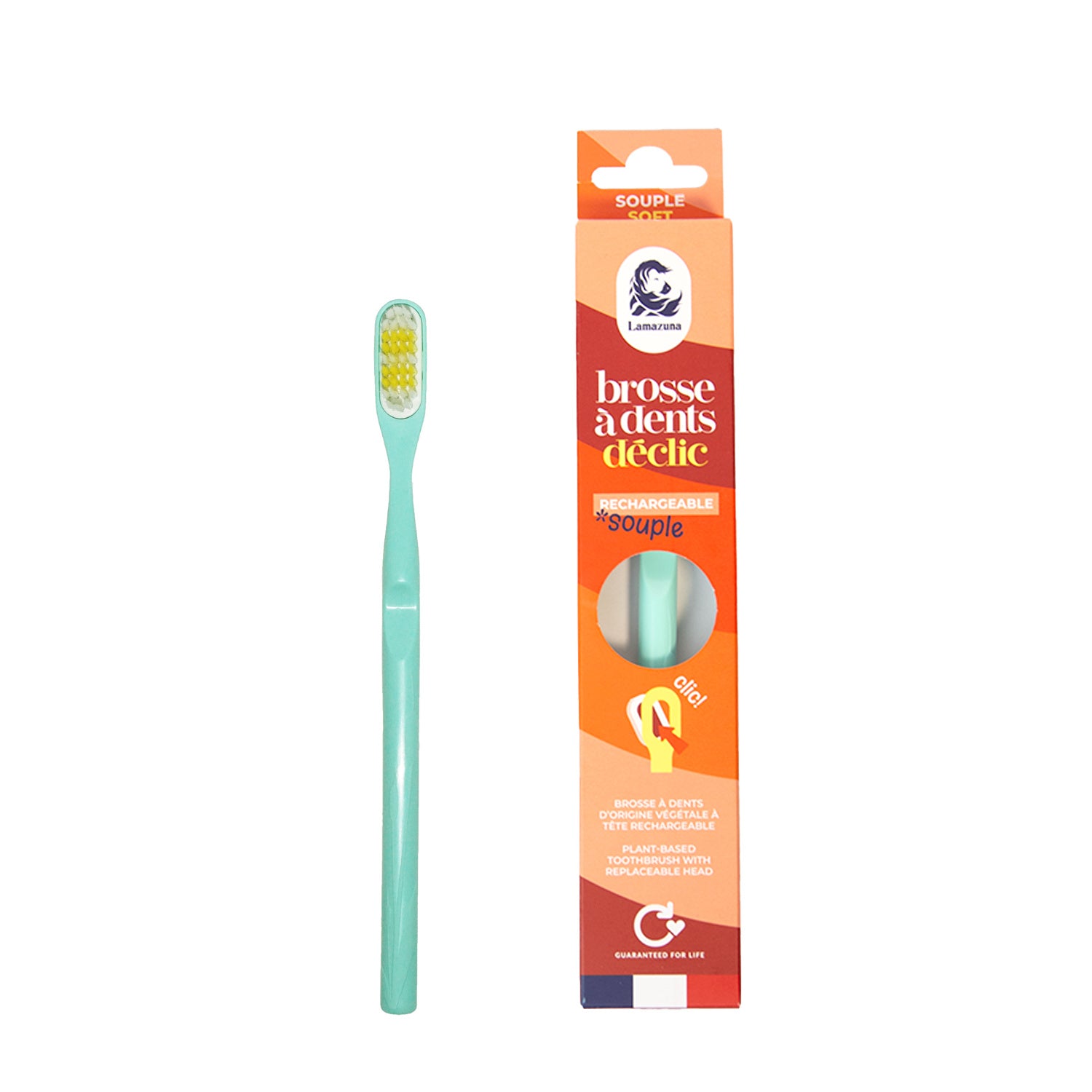 Lamazuna Toothbrush soft water green 1.00 Stuks