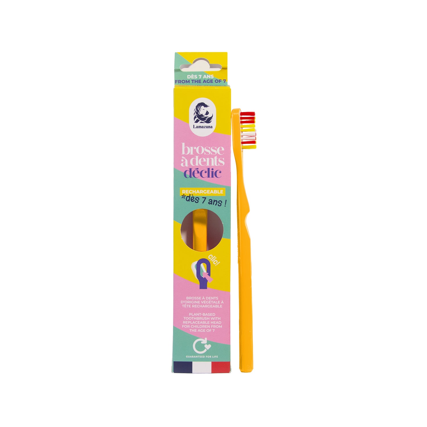 Lamazuna Toothbrush kids yellow 1.00 Stuks