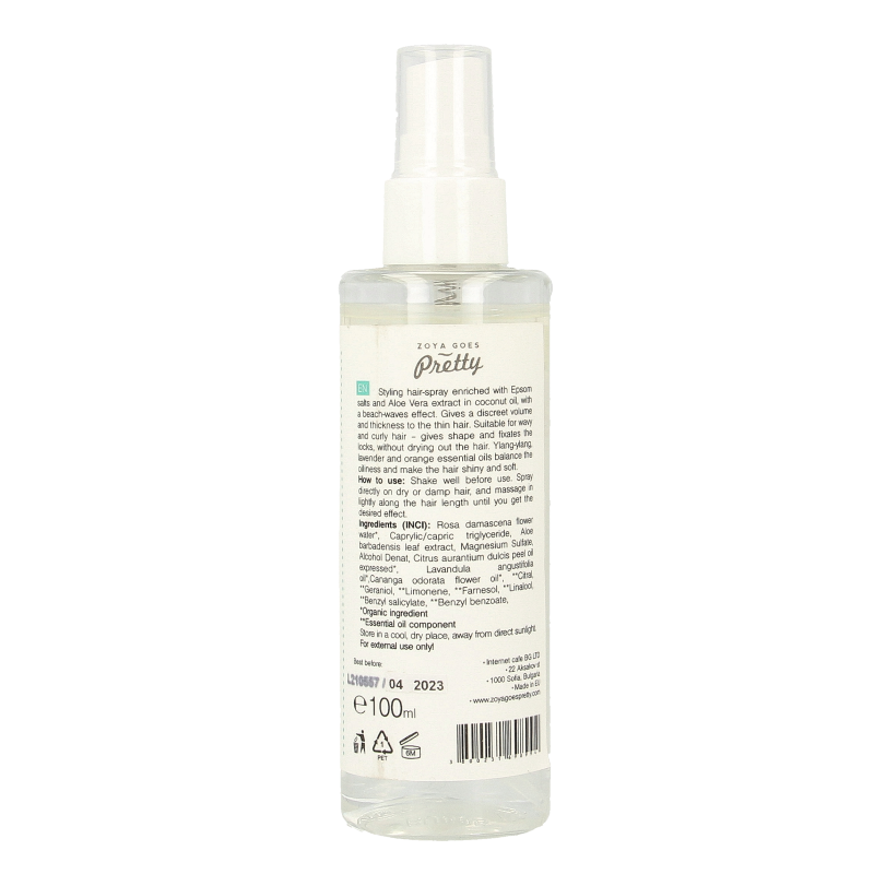 Zoya Goes Pretty Salty hair styling hair spray 100 Milliliter