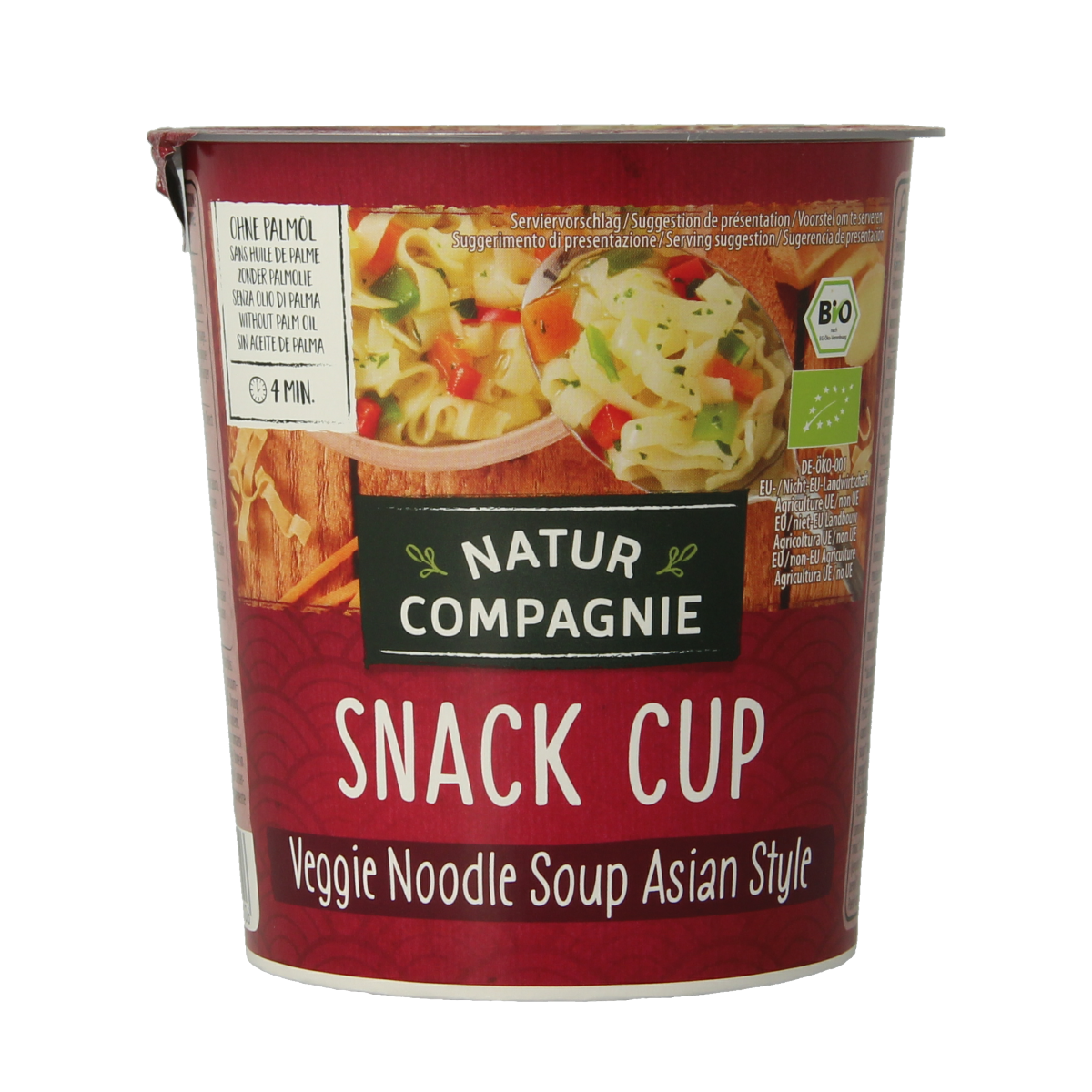 Natur Compagnie Cupnoodles Asia vegetable bio 55.00 Gram