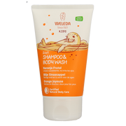Weleda Kids 2-in-1 shampoo & bodywash blije sinaasappel 150.00 Milliliter