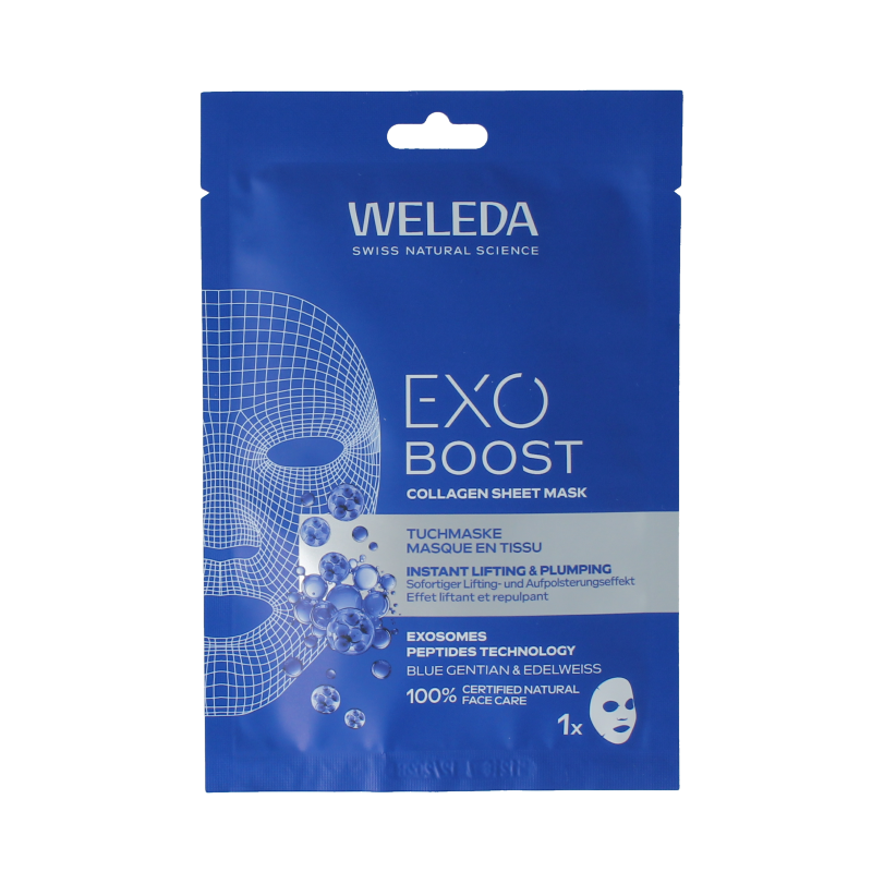 Weleda Exo boost collageen sheet mask bio 20 Milliliter