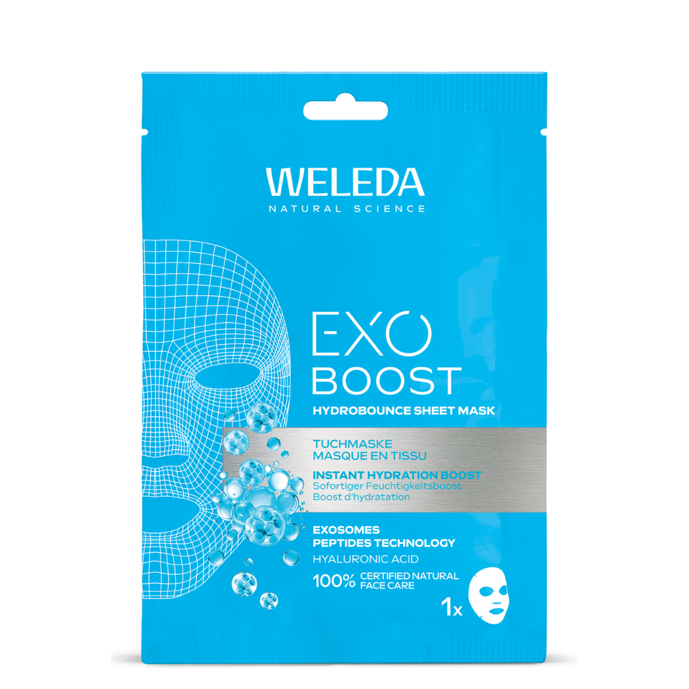 Weleda Exo boost hydrobounce sheet mask bio 20 Milliliter