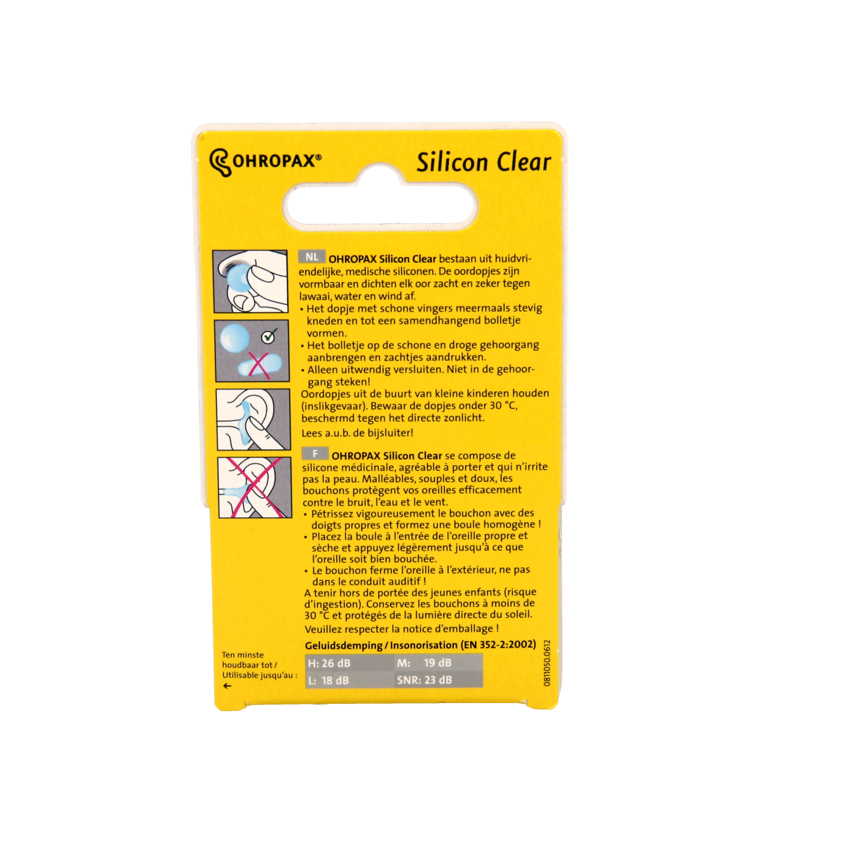 Ohropax Silicon clear 6.00 Stuks