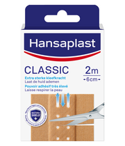 Hansaplast Classic 2m x 6cm 1.00 Stuks