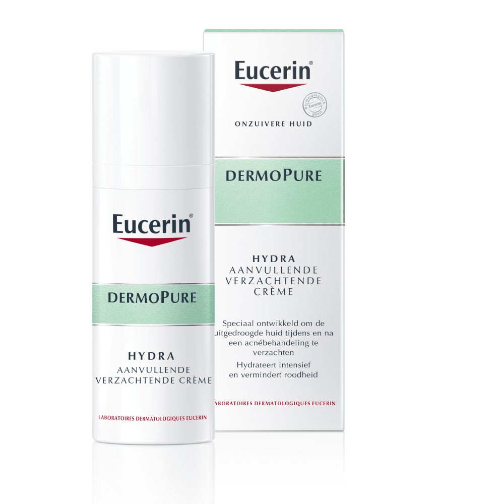 Eucerin Dermopure hydra aanvullende verzachtende creme 50 Milliliter