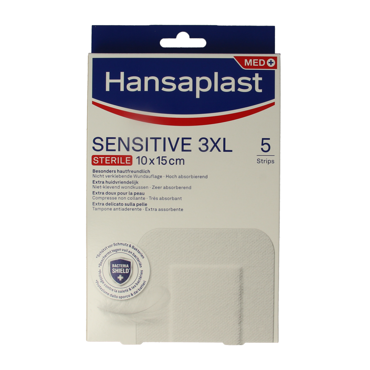 Hansaplast Pleisters sensitive 3XL 5.00 Stuks