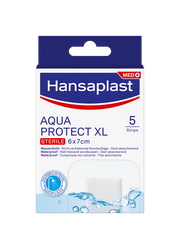 Hansaplast Aqua protect antibacterieel XL 5.00 Stuks