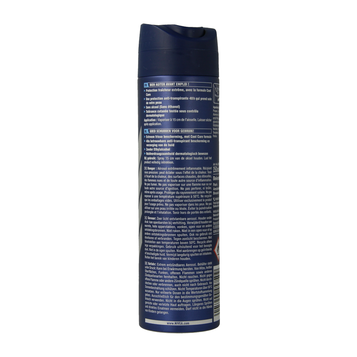 Nivea Men deodorant spray cool kick 150.00 Milliliter