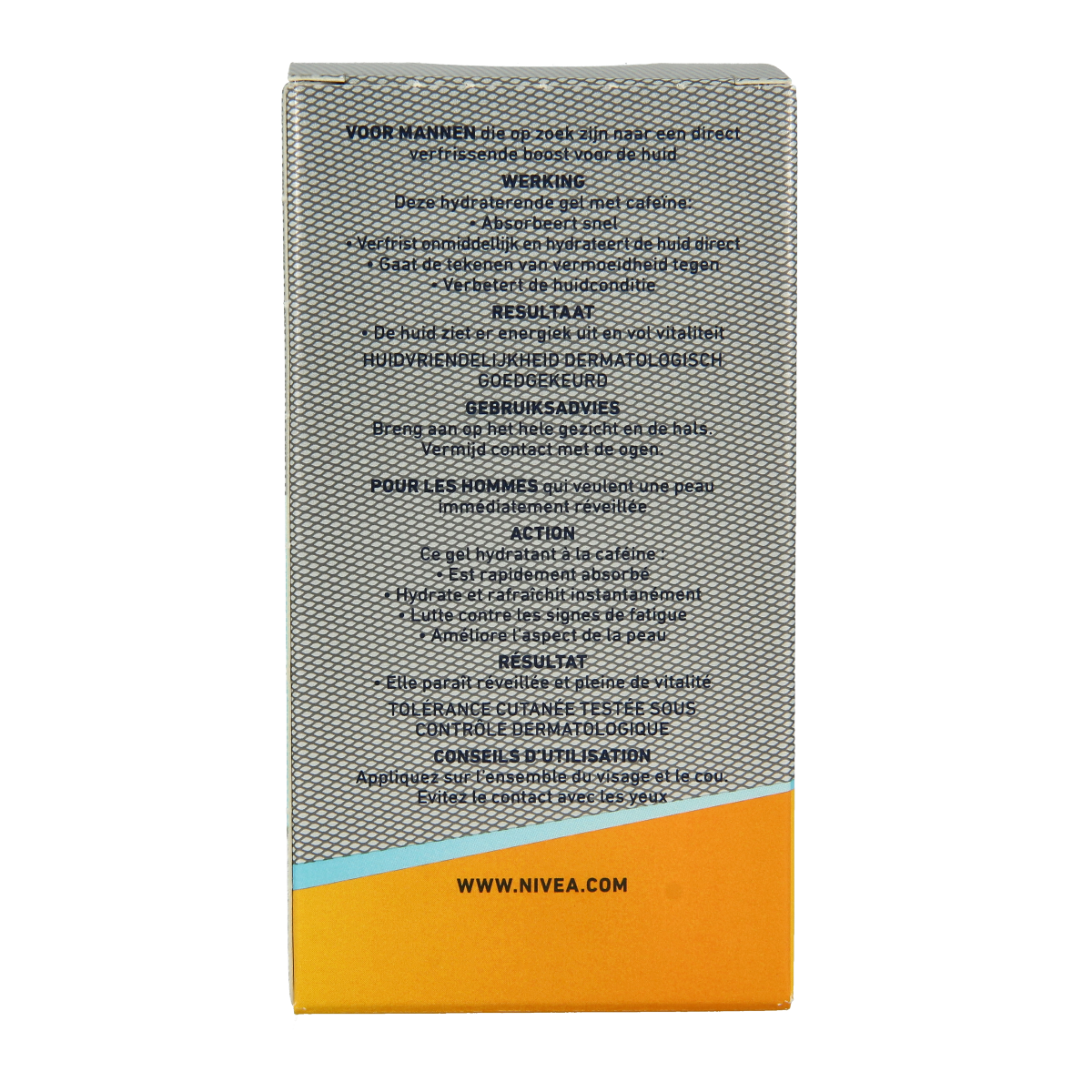 Nivea Men active energy gezichtsgel fresh look 50.00 Milliliter
